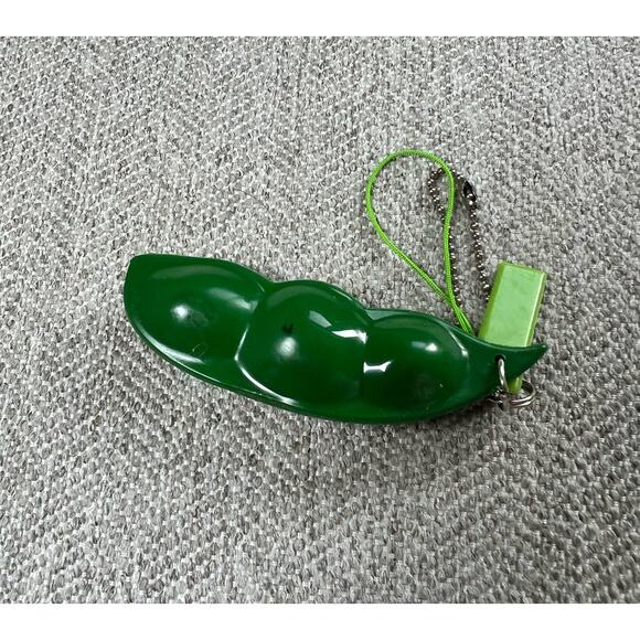 Pea Poppers Keychain Bean Fidget Toy Soybean Phone Charm - Picture 3 of 4
